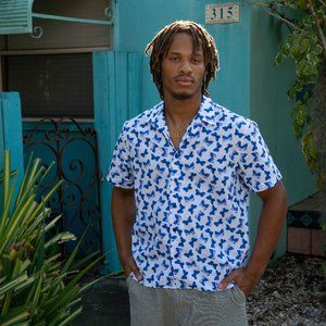 Blue Butterflies Hawaiian Shirt